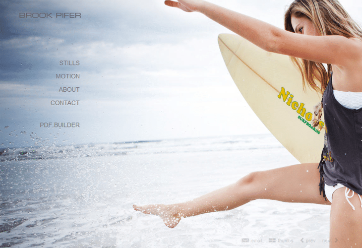 Attractive Inspirational Photography Portfolio Websites 11 Brook Pifer