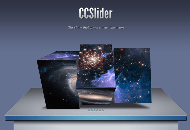 CCSlider - jQuery 3d Slideshow Plugin