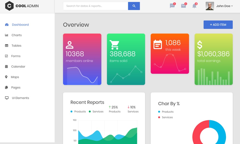 Best Responsive Admin Templates 8 CoolAdmin