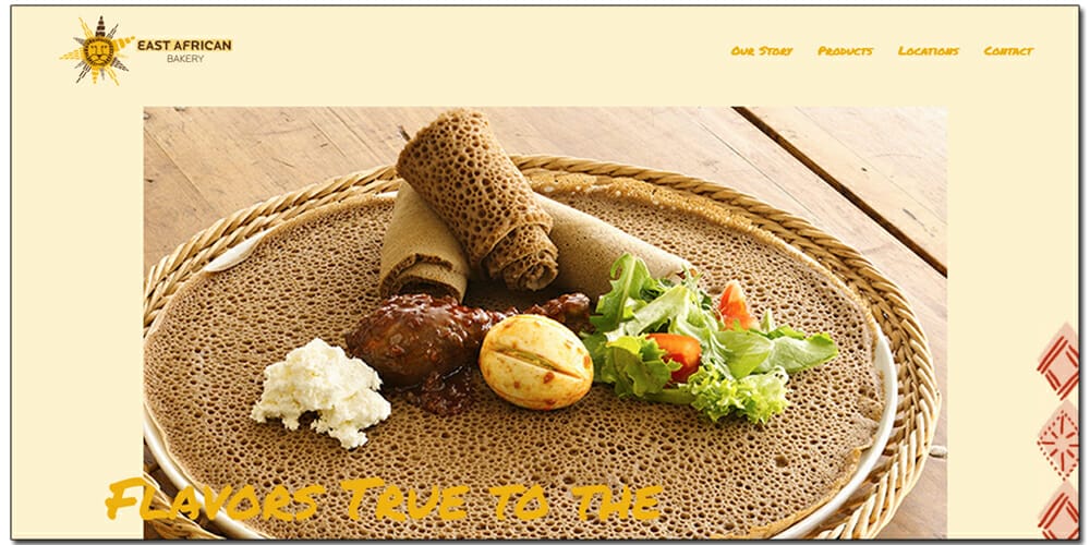 Inspiring Examples Of Wood Texture In Web Design 3 East African Bakery