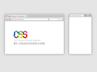 Free Download PSD Mobile and Desktop Browser Template for Google Chrome