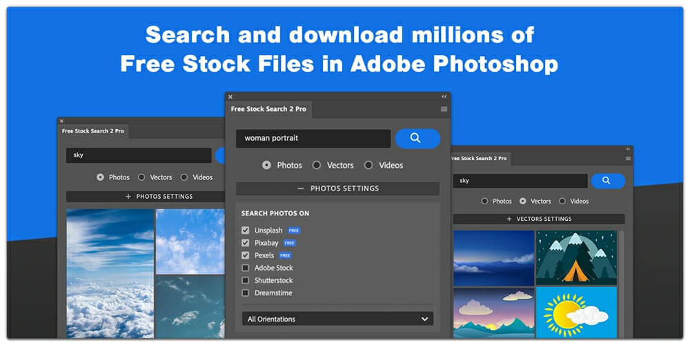 Ultimate Collection of Adobe Photoshop Plugins 9 Free Stock Search 2