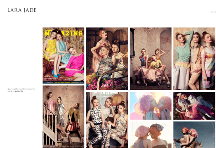 Attractive Inspirational Photography Portfolio Websites 18 Lara Jade