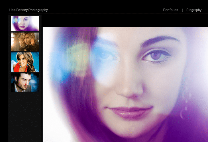 Attractive Inspirational Photography Portfolio Websites 9 Lisa Bettany Photography