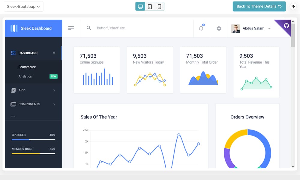 Best Responsive Admin Templates 13 Sleek Bootstrap