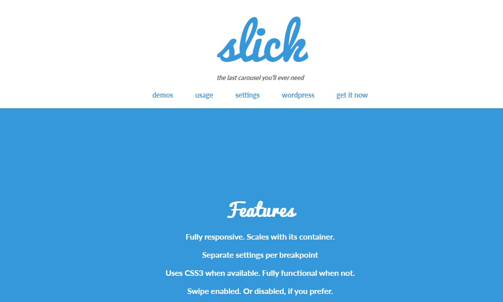 35 Best Responsive jQuery Slider Plugins 7 Slick Carousel