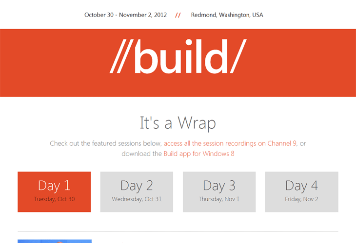build-windows Metro Style websites