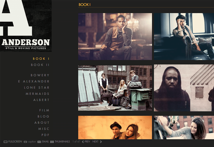 Attractive Inspirational Photography Portfolio Websites 4 ericryananderson