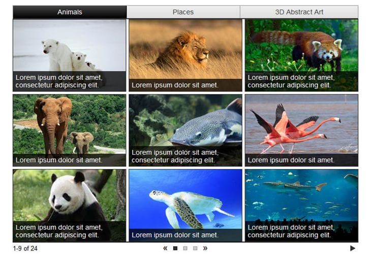 35 Best Responsive jQuery Slider Plugins 26 jQuery Grid Style Slider