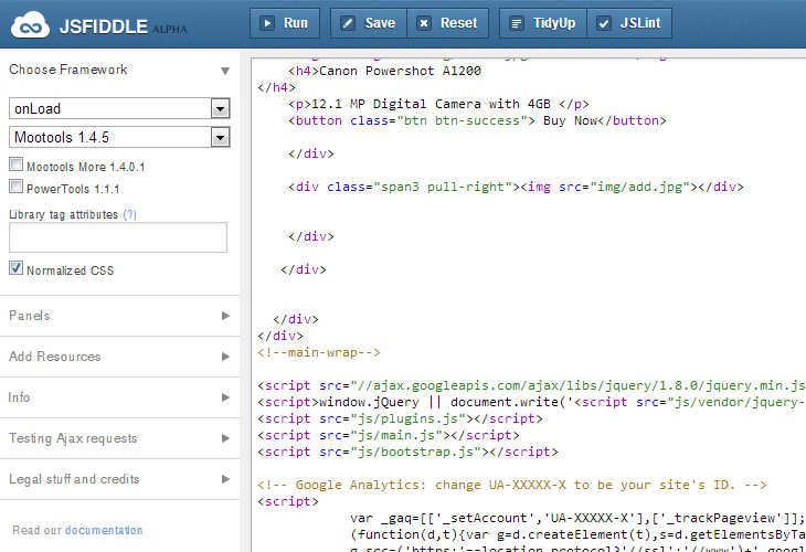 jsfiddle Best Online Code Editors for Developers 2