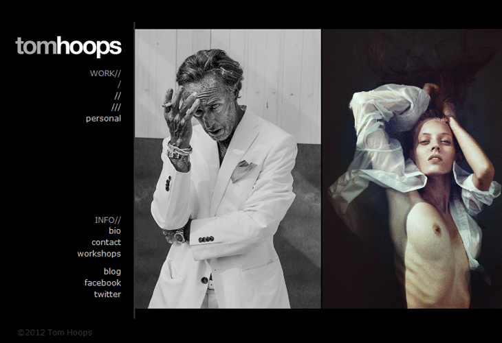 Attractive Inspirational Photography Portfolio Websites 8 Tom Hoops
