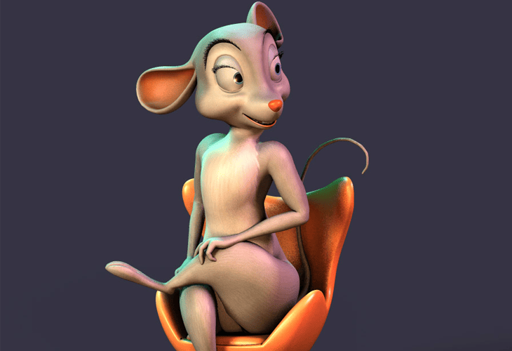 50 Awesome 3D Cartoon Characters for Inspiration 15 A 3D Mouse - cssauthor.com