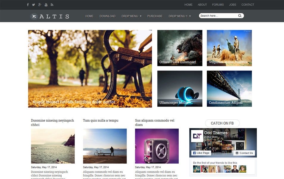 Altis Magazine Blogger Template