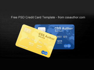 Awesome Credit Card Template PSD for Free Download