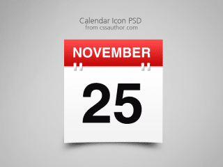 Awesome Free Download Calendar Icon PSD