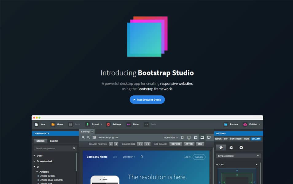 Bootstrap Studio