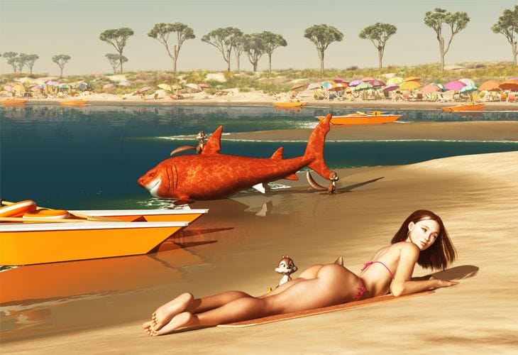 50 Awesome 3D Cartoon Characters for Inspiration 16 Chipuna Beach - cssauthor.com