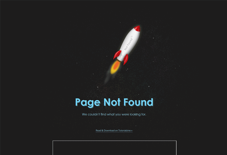 Creating an Animated 404 Page