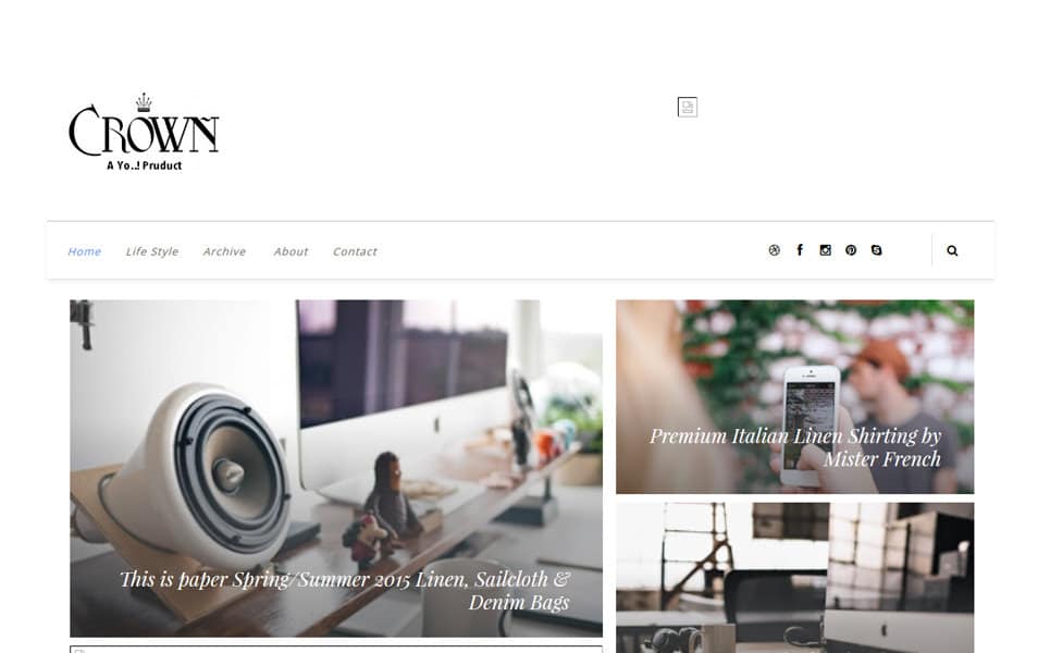 150+ Free Responsive Magazine Style Blogger Templates 2025 98 Crown Responsive Blogger Template