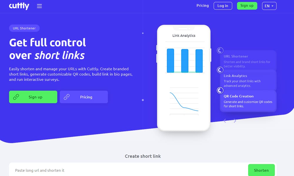 Free Top 15 Website for Google+ URL Shortening 11 Cuttly