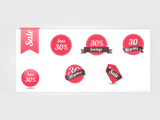 Download Free Sale Badges and Tags Template PSD