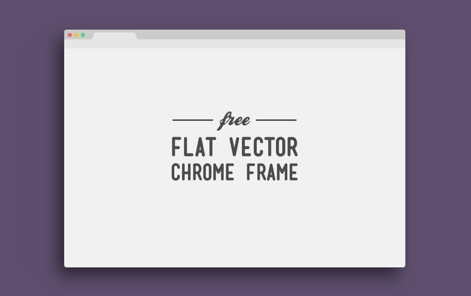 Flat Vector Chrome Frame
