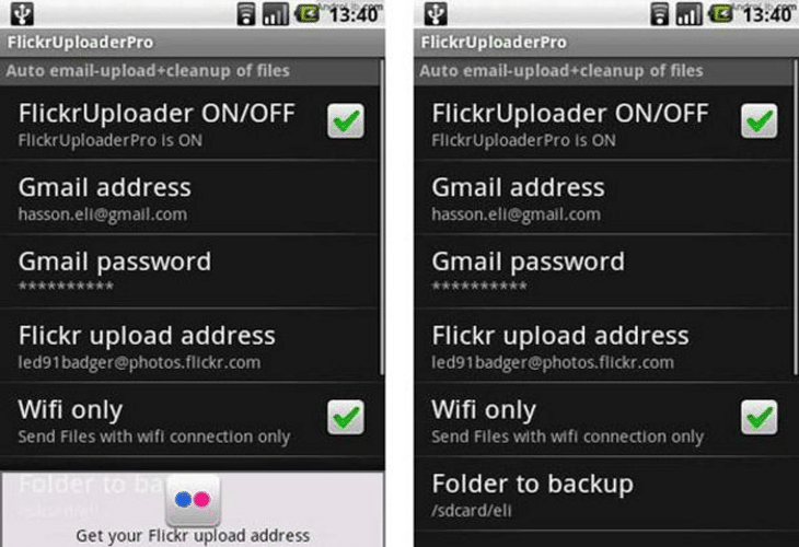 Flicker uploader