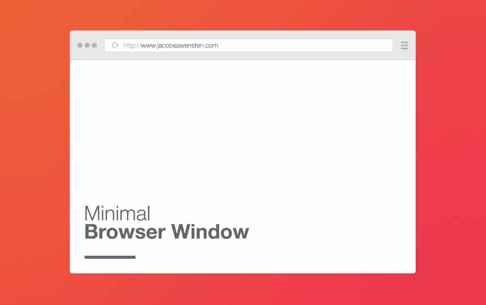 Free minimal browser window