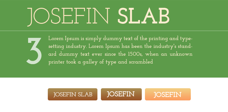 Josefin Slab Josefin Slab