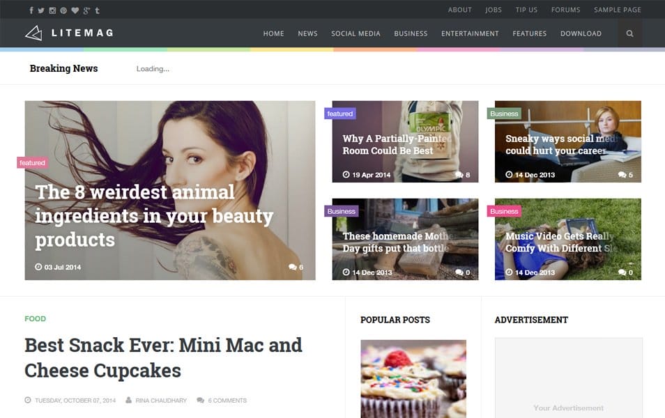 150+ Free Responsive Magazine Style Blogger Templates 2025 127 Litemag Clean Responsive Blogger Template