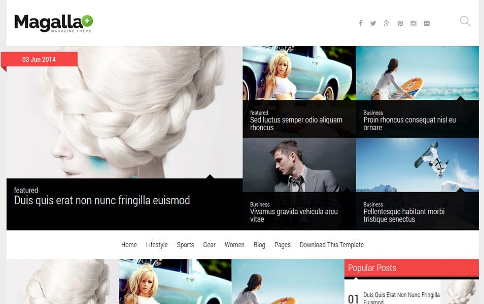 150+ Free Responsive Magazine Style Blogger Templates 2025 104 Magalla Responsive Blogger Template