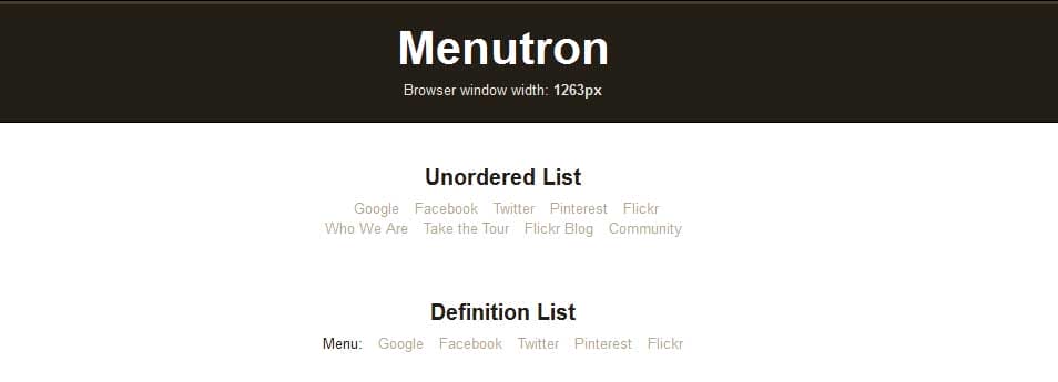 30 Excellent jQuery Plugins for Navigation and Menus 11 Menutron