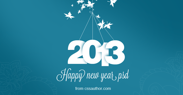 New Year Greeting Card PSD Free Download - cssauthor.com New Year Greeting Card PSD Free Download - cssauthor.com