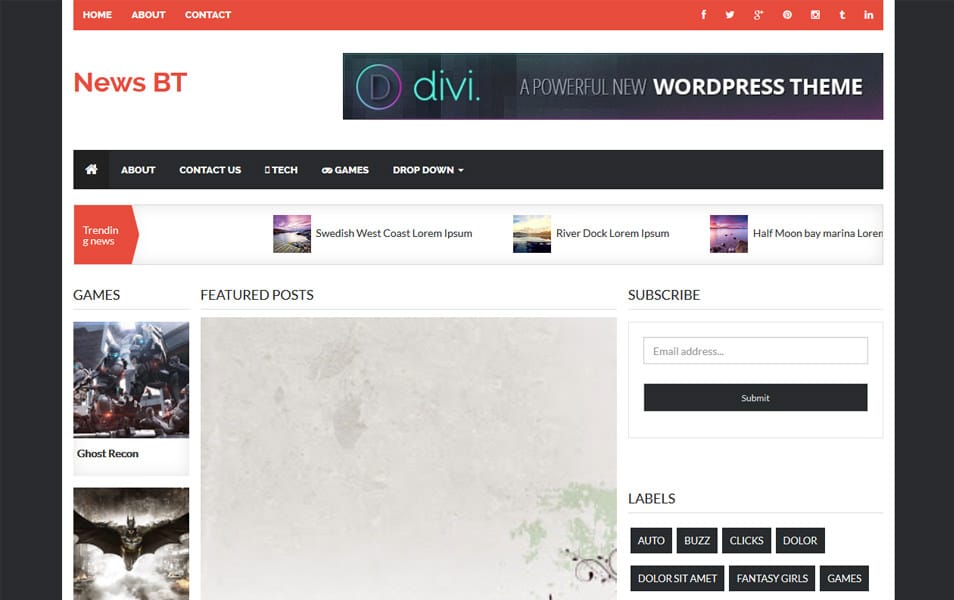 150+ Free Responsive Magazine Style Blogger Templates 2025 159 NewsBT Responsive Magazine Blogger Template