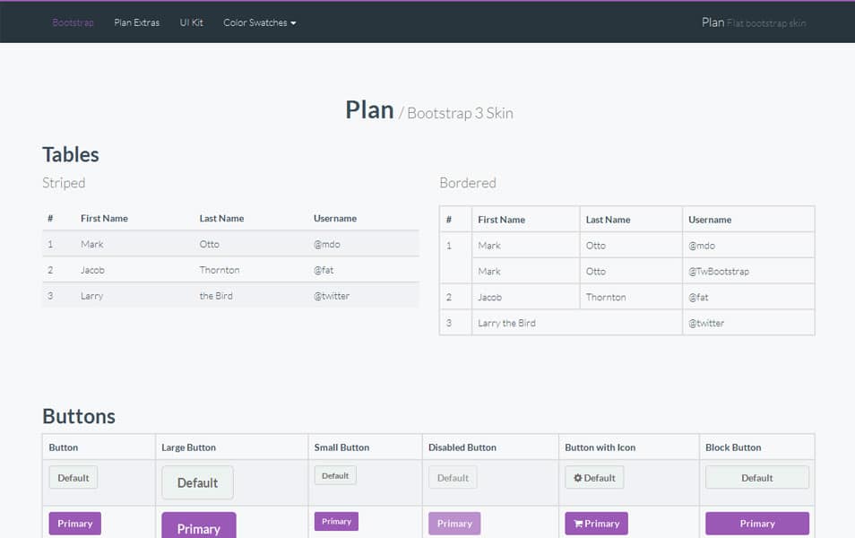 Plan - Flat Bootstrap Skin