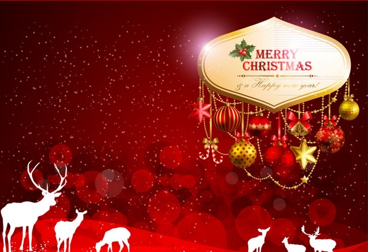 Red Christmas Scene Red Christmas Scene