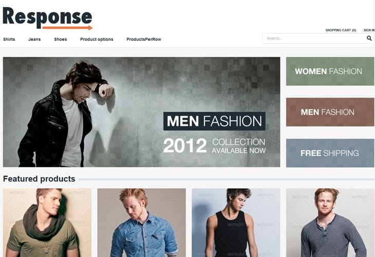 Response - Responsive Magento Theme - cssauthor.com