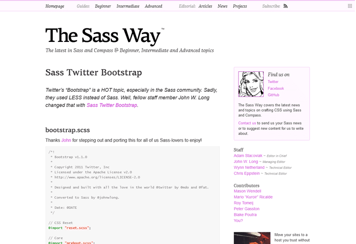 Awesome Resources for Twitter Bootstrap Tools 16 Sass Twitter Bootstrap
