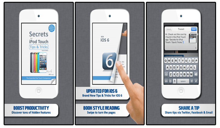 Best 50 Free Book Apps for iPad, iPhone and iPod of 2012 23 Secrets for iPod Touch Lite - Tips & Tricks