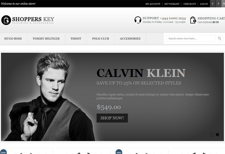 Shoppers Key - Responsive Magento Theme - cssauthor.com