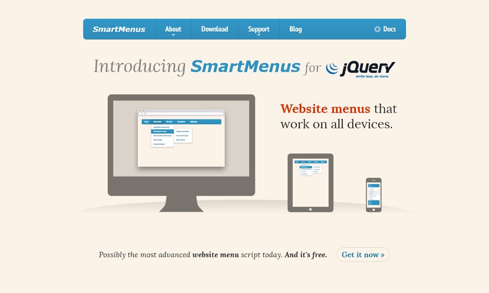 30 Excellent jQuery Plugins for Navigation and Menus 1 SmartMenus
