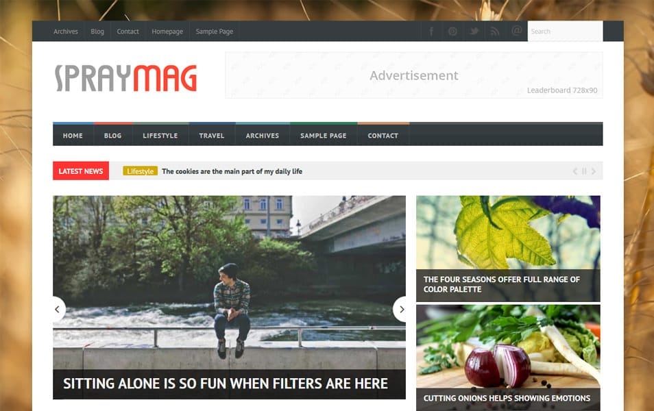 Spraymag Magazine Blogger Template