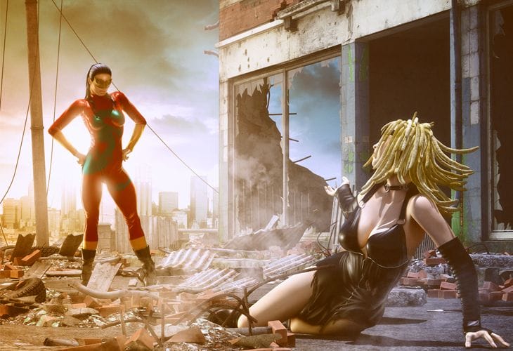 50 Awesome 3D Cartoon Characters for Inspiration 10 TATSU VS WHISPER - COMMISSION - cssauthor.com