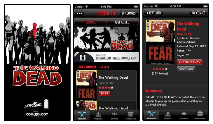 Best 50 Free Book Apps for iPad, iPhone and iPod of 2012 7 The Walking Dead