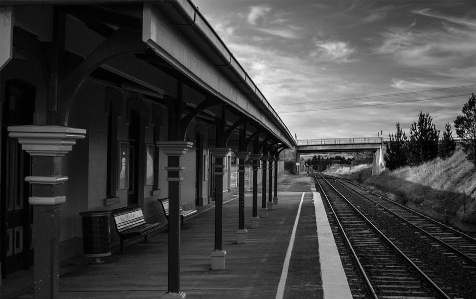 25 Best Monochromatic Black and White Photography 29 Uralla Train Station