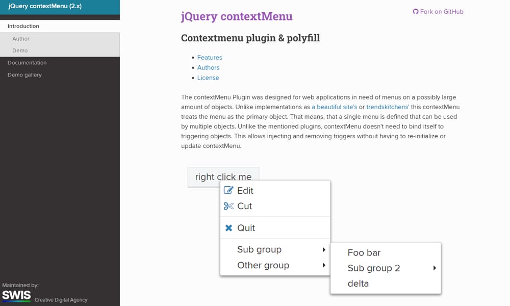 30 Excellent jQuery Plugins for Navigation and Menus 25 jQuery contextMenu