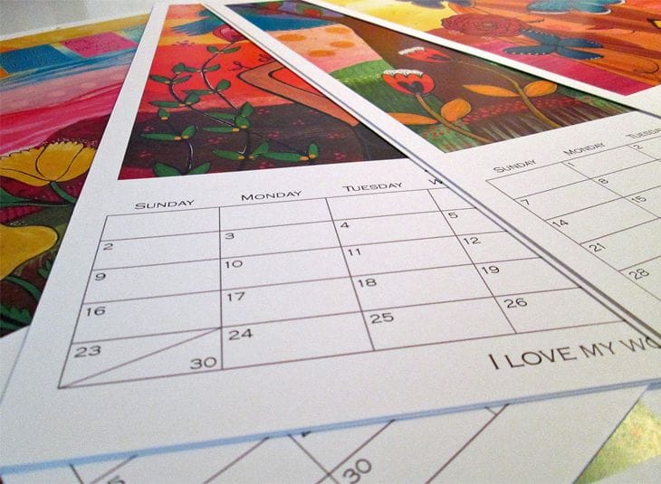 20 Awesome 2013 Calendar Designs 2 2013 Calendar - A Year of LOVE Fine Art Calendar