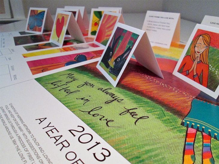 20 Awesome 2013 Calendar Designs 3 2013 Calendar - A Year of LOVE Fine Art Calendar