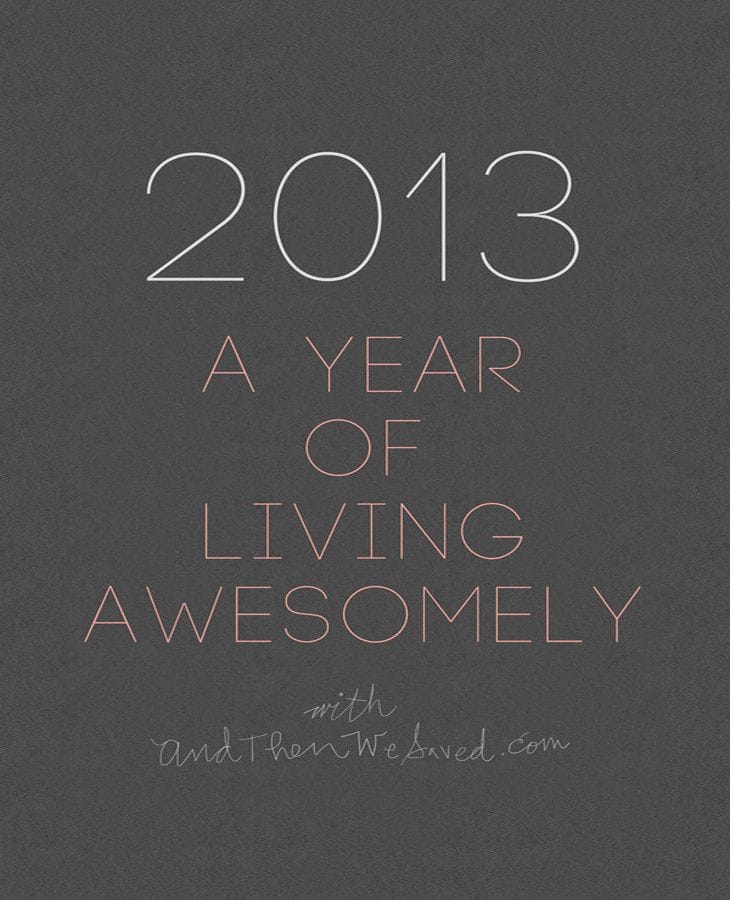 20 Awesome 2013 Calendar Designs 34 2013 Calendar - A Year of Living Awesomely