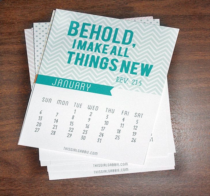 20 Awesome 2013 Calendar Designs 37 2013 Calendar - Bible Verse Calendar